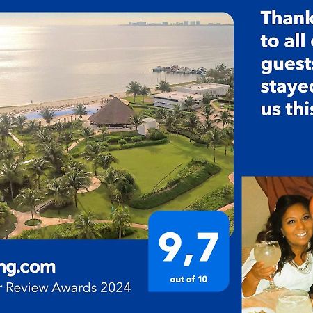 Swim The Caribbean & Work With A View Apartment Канкун Екстериор снимка